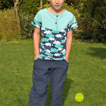 Schnittmuster Kindershirt Sari - Größe 80 - 164 - Sewando