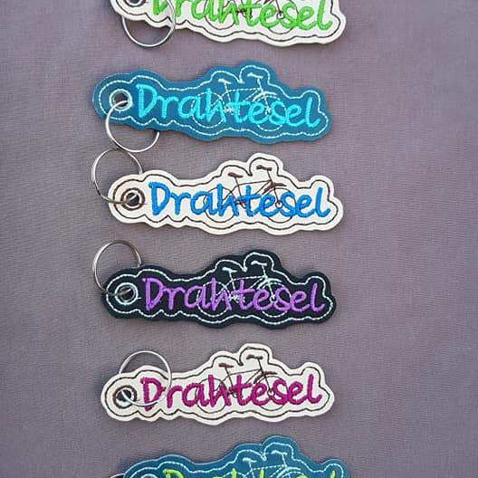 Stickdatei Schlüsselanhänger - Fahrrad & Drahtesel - Sewando