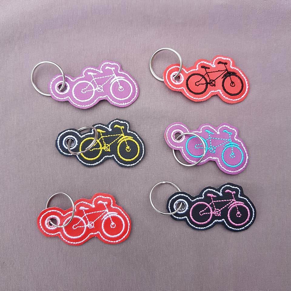 Stickdatei Schlüsselanhänger - Fahrrad & Drahtesel - Sewando