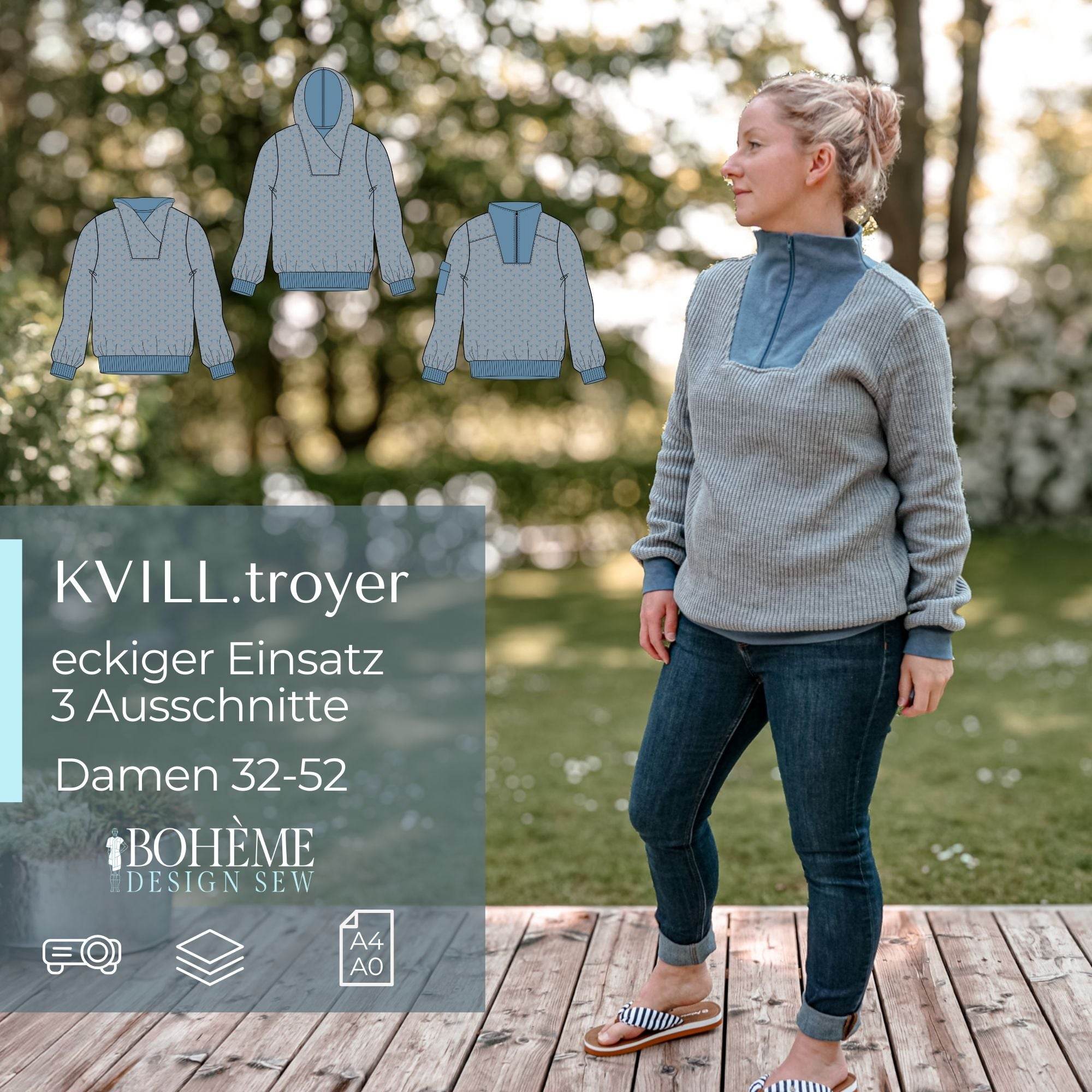 KVILL.troyer | Damen | 32-52 | Schnitt : - Sewando