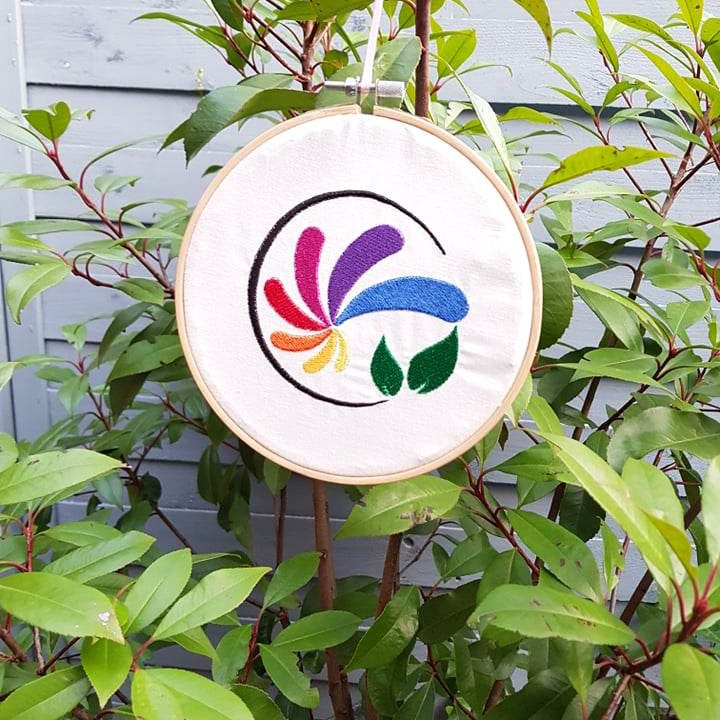 Stickdatei - Rainbow-Mix (10 Dateien) inkl. ITH-Untersetzer - Sewando