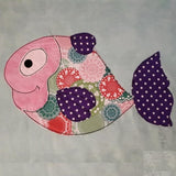 Stickdatei - Doodle-Applikation "Lachender FISCH"