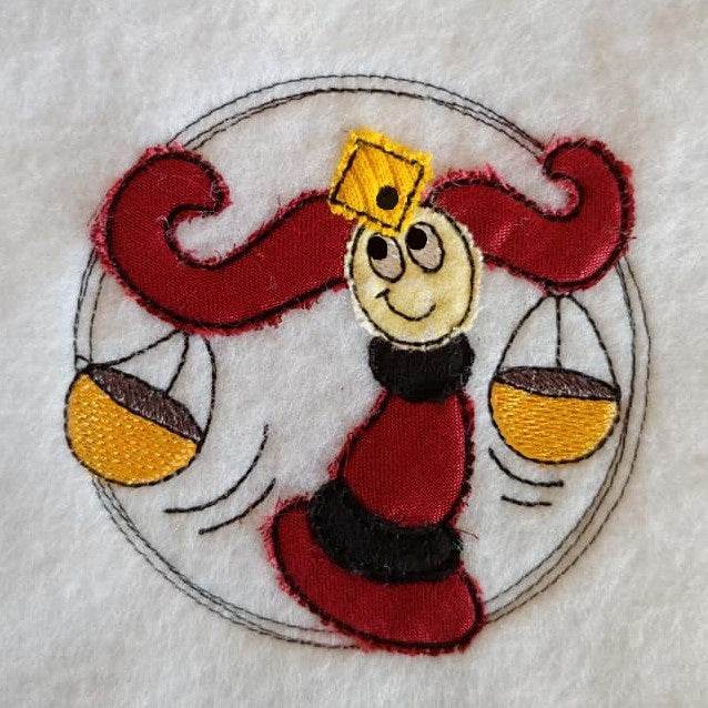 Stickdatei - Sternzeichen (Doodle-Applikation) 10x10 cm - Sewando