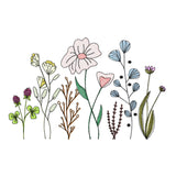 Stickdatei Blumenwiese Nr. 1 in vier Größen, Sommer, Frühling, Wildblumen - Sewando