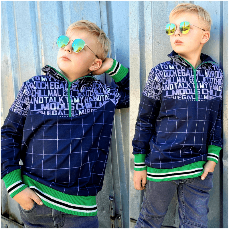 Schnittmuster Pullover, Troyer Achat Gr. 80 bis 152 - Sewando