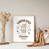 Plotterdatei SVG – Pumpkin Spice Season | Pumpkin Spice Latte
