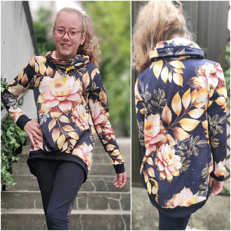 Schnittmuster Hoodie Bubble Gr. 80 bis 152 - Sewando