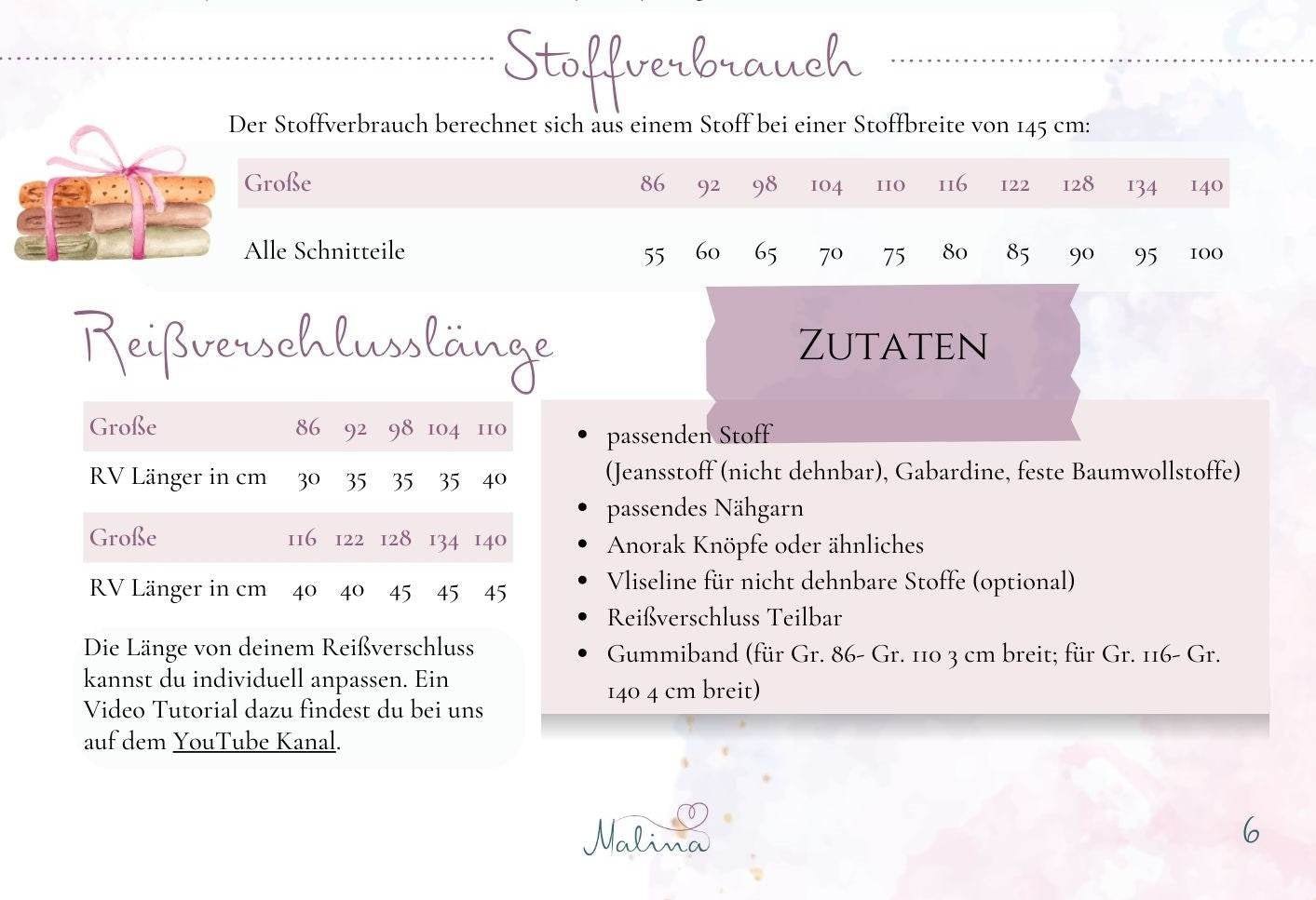 Schnittmuster Jacke Angelo Gr. 86-140 - Sewando