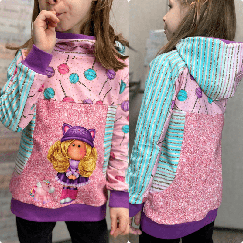 Schnittmuster Hoodie Alexis Gr. 80 bis 152 - Sewando