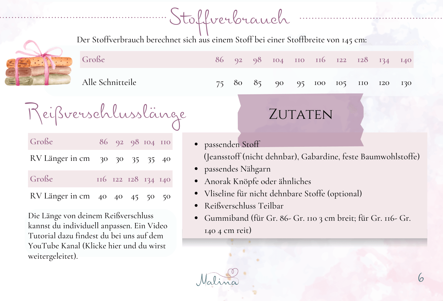 Schnittmuster Jacke Annabelle Gr. 86-140 - Sewando