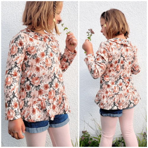 Schnittmuster Bea Rippshirt Gr. 74 bis 164 - Sewando