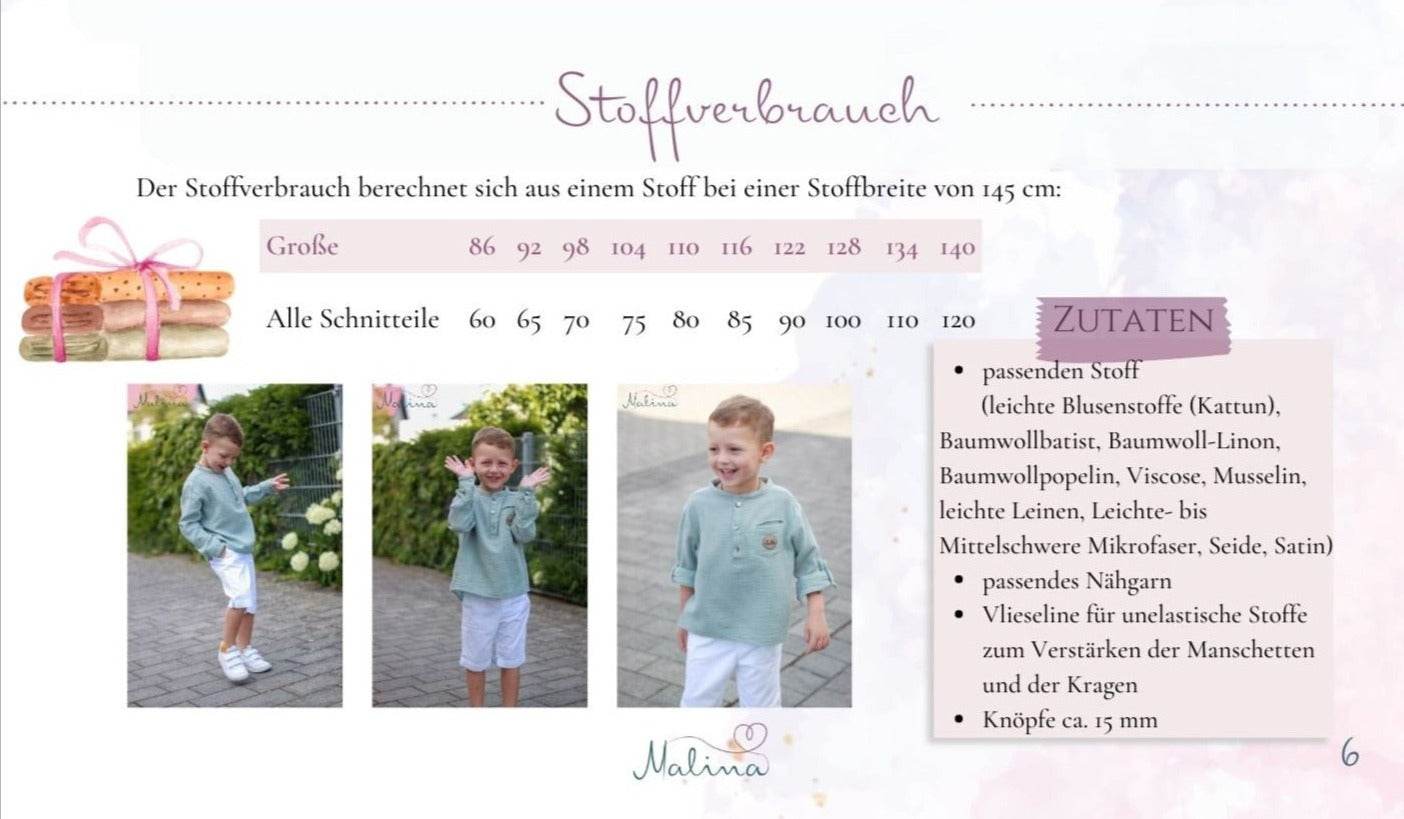 Schnittmuster Hemd Milan - Sewando