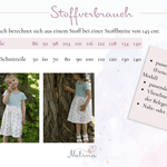 Schnittmuster Kleid Jana MiniMe Gr. 86-140 - Sewando