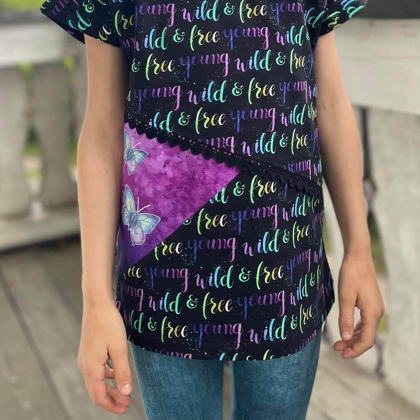 Schnittmuster Mirror Kindershirt A0/A4 Gr. 110 bis 158 - Sewando