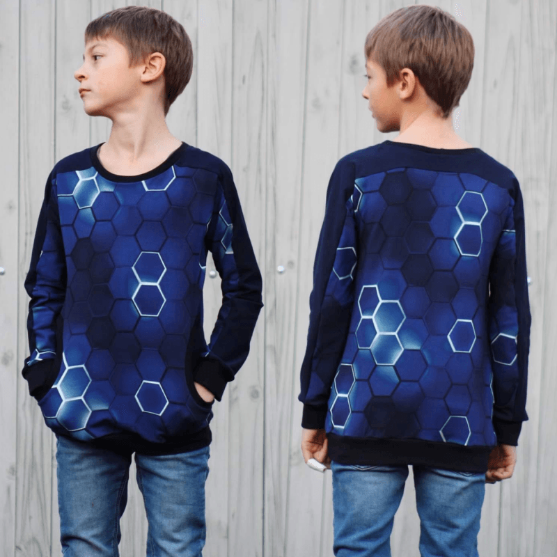 Schnittmuster Pullover Alex Gr. 80 bis 152 - Sewando