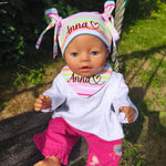 Stickdatei Puppenkleidung für Baby Puppe ca. 43cm Set 2550 - Sewando