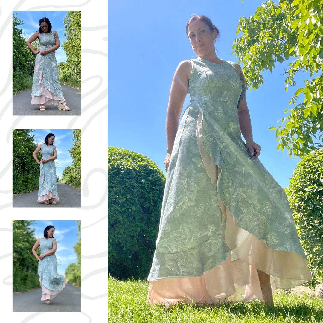 ADORABLE MARCELLINA - ROBE MAXI FÉMININE 32-46 - Sewando
