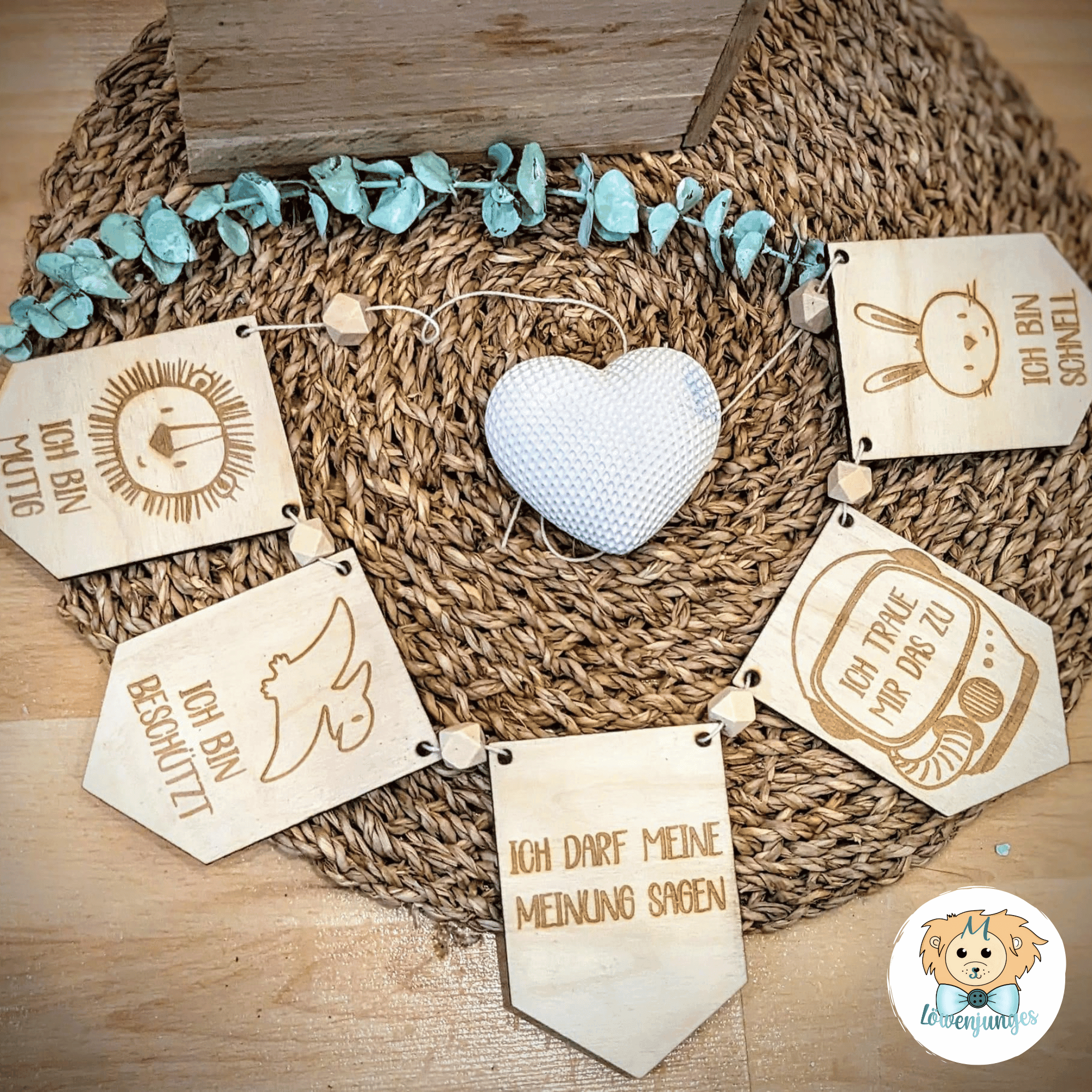 Plotter- & Laserdatei Affirmationswimpel Kids Teil 2 [Digital] - Sewando