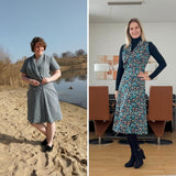 Schnittmuster Wickelkleid IRIS – A-Linie, Schalkragen & Nahttaschen | Gr. 34–48 (PDF)
