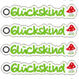 Stickdatei - Anhänger "Glueckskind"