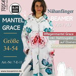 Schnittmuster Damenmantel Grace G. 34-54 - Sewando