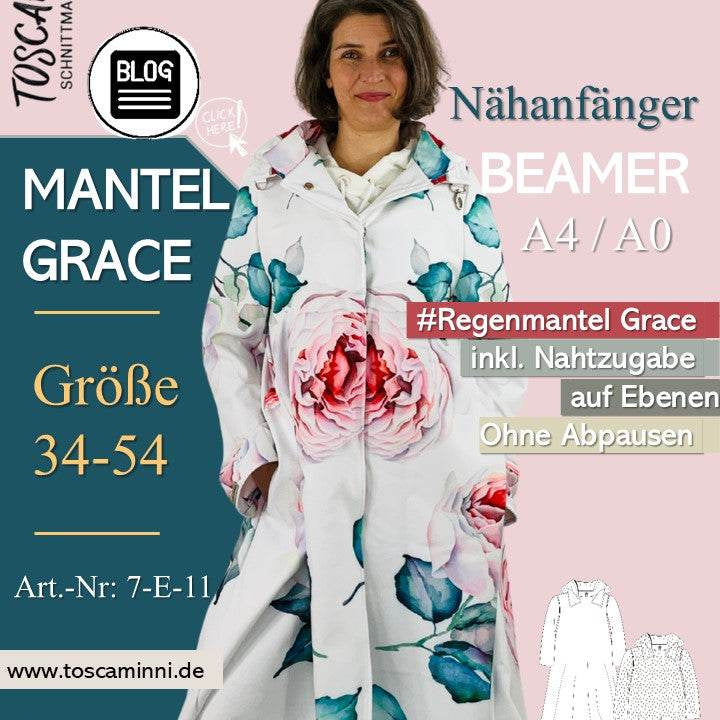 Schnittmuster Damenmantel Grace G. 34-54 - Sewando