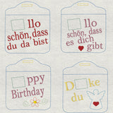 Stickdatei Waffelhülle für Waffel Schnitte In the Hoop  Set 701