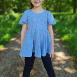 Schnittmuster *Little Sweet Heart Dress* #Herzkleid #Drehkleid #Herz-Rücken Gr. 74-176