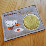 Stickdatei - Mugrug "Aufwachen, Du Weichei"