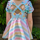 Schnittmuster *Little Sweet Heart Dress* #Herzkleid #Drehkleid #Herz-Rücken Gr. 74-176