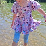 Schnittmuster *Little Sweet Heart Dress* #Herzkleid #Drehkleid #Herz-Rücken Gr. 74-176