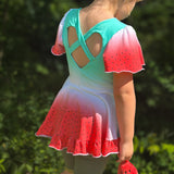 Schnittmuster *Little Sweet Heart Dress* #Herzkleid #Drehkleid #Herz-Rücken Gr. 74-176