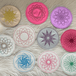 Stickdatei Zirkel Blumen Untersetzer Set 712 - Sewando