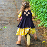Schnittmuster *Little Sweet Heart Dress* #Herzkleid #Drehkleid #Herz-Rücken Gr. 74-176