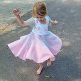 Schnittmuster *Little Sweet Heart Dress* #Herzkleid #Drehkleid #Herz-Rücken Gr. 74-176