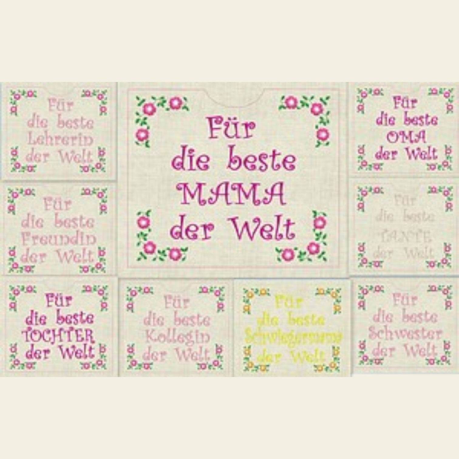 Stickdatei Schokohülle Danke Set 715 - Sewando