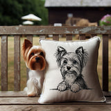 Stickdatei Yorkshire Terrier "Charly"- realistisch - FÜR HELLE STOFFE