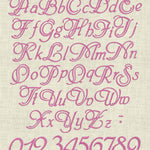 Stickdatei Schrift ca.25 mm Buchstaben Set 721 - Sewando