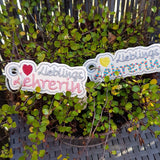Stickdatei Anhänger - Set "Beste/r Lehrer/in" & "Lieblingslehrer/in"