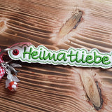 Stickdatei - Anhänger "Heimatliebe" mit Herz