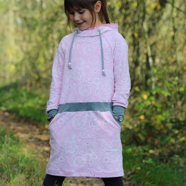 Schnittmuster Hoodie/Hoodiekleid mini JULIETA 86/92-158/164 : - Sewando