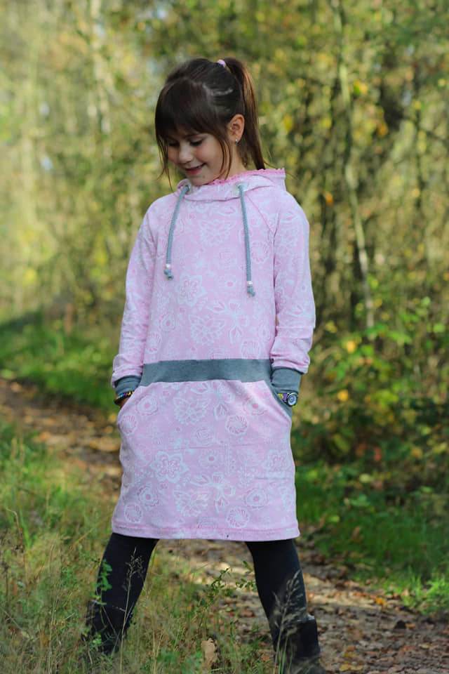 Schnittmuster Hoodie/Hoodiekleid mini JULIETA 86/92-158/164 : - Sewando