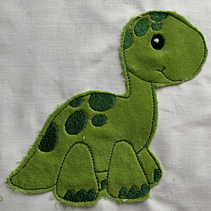 Stickdatei Doodle Dinosaurier Applikation 3 Größen Set 732 - Sewando