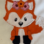 Stickdatei Doodle Fuchs Girl mit Blumen Set 732 - Sewando