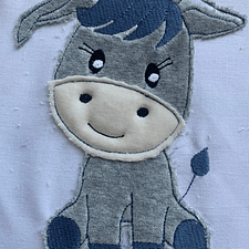 Stickdatei Doodle Esel, Pferd, Pony Applikation Set 734 - Sewando