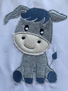 Stickdatei Doodle Esel, Pferd, Pony Applikation Set 734 - Sewando
