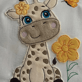 Stickdatei Doodle Giraffe 1 Applikation 3 Größen Set 735 - Sewando