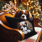 Stickdatei Applikation King Charles Cavalier Spaniel "Lotte" - realistisch - FÜR HELLE & DUNKLE STOFFE