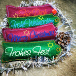 Stickdatei - DANKE / MERCI Verpackung für Weihnachten - Sewando
