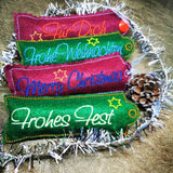 Stickdatei - DANKE / MERCI Verpackung für Weihnachten - Sewando